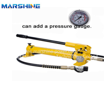 Bomba manual de alta presión con medidor de presión adaptada